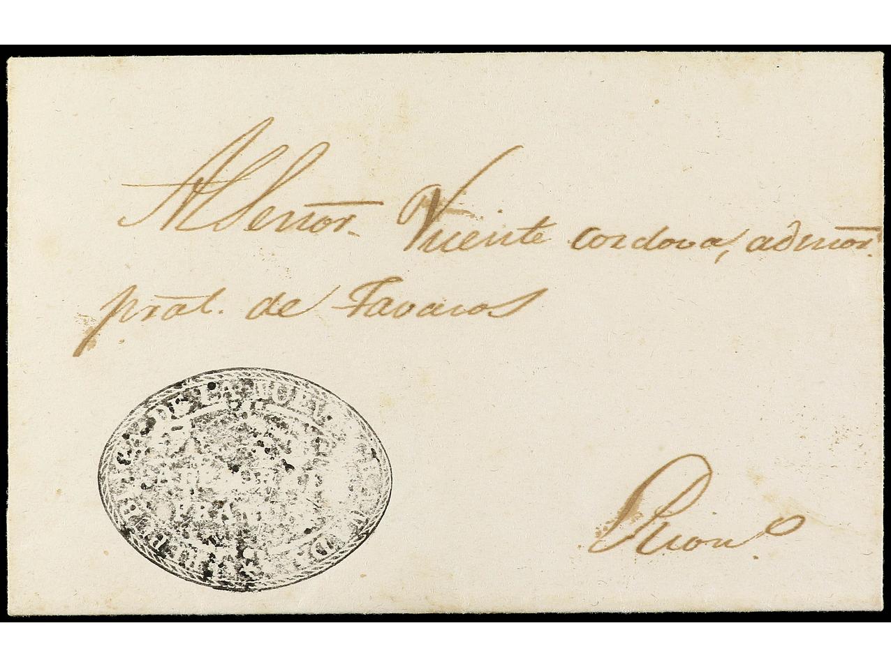 Lot 189 - Colombia Colombia -  Soler Y Llach Stamps and Postal History of Spain, featuring China, Colombia – Prephilatelic Spanish period –, British Colonies, Japan, Portugal and Switzerland