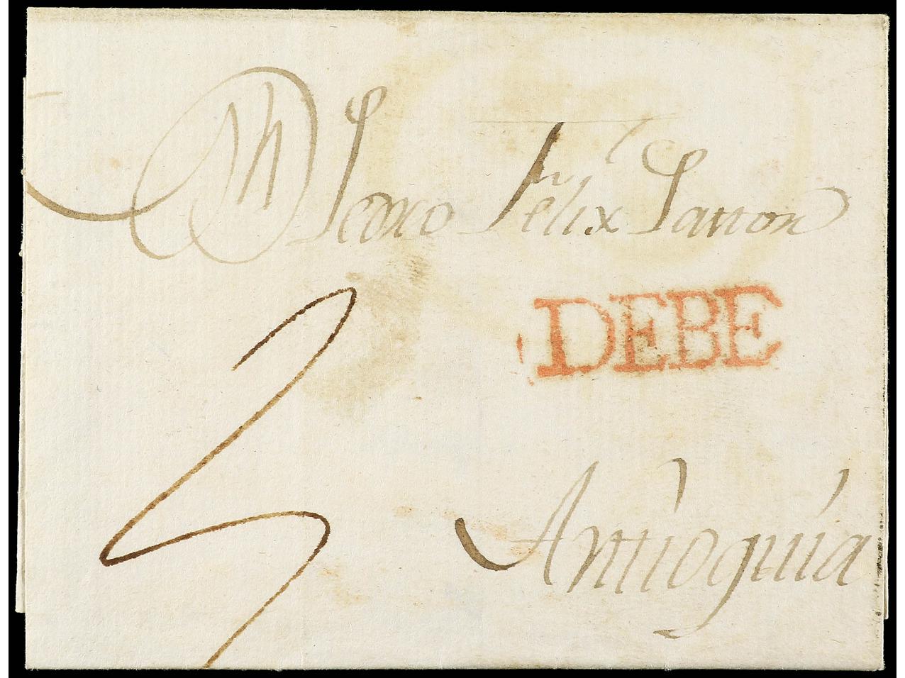 Lot 310 - Colombia Colombia -  Soler Y Llach Stamps and Postal History of Spain, featuring China, Colombia – Prephilatelic Spanish period –, British Colonies, Japan, Portugal and Switzerland