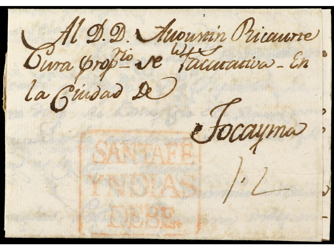 Lot 311 - Colombia Colombia -  Soler Y Llach Stamps and Postal History of Spain, featuring China, Colombia – Prephilatelic Spanish period –, British Colonies, Japan, Portugal and Switzerland