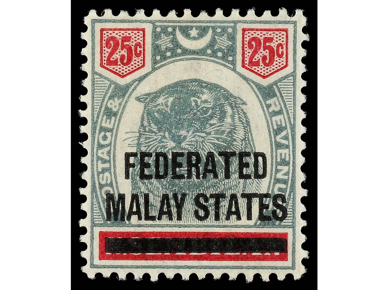 Lot 1020 - british colonies malaysia -  Soler Y Llach Stamps and Postal History of Spain, featuring China, Colombia – Prephilatelic Spanish period –, British Colonies, Japan, Portugal and Switzerland