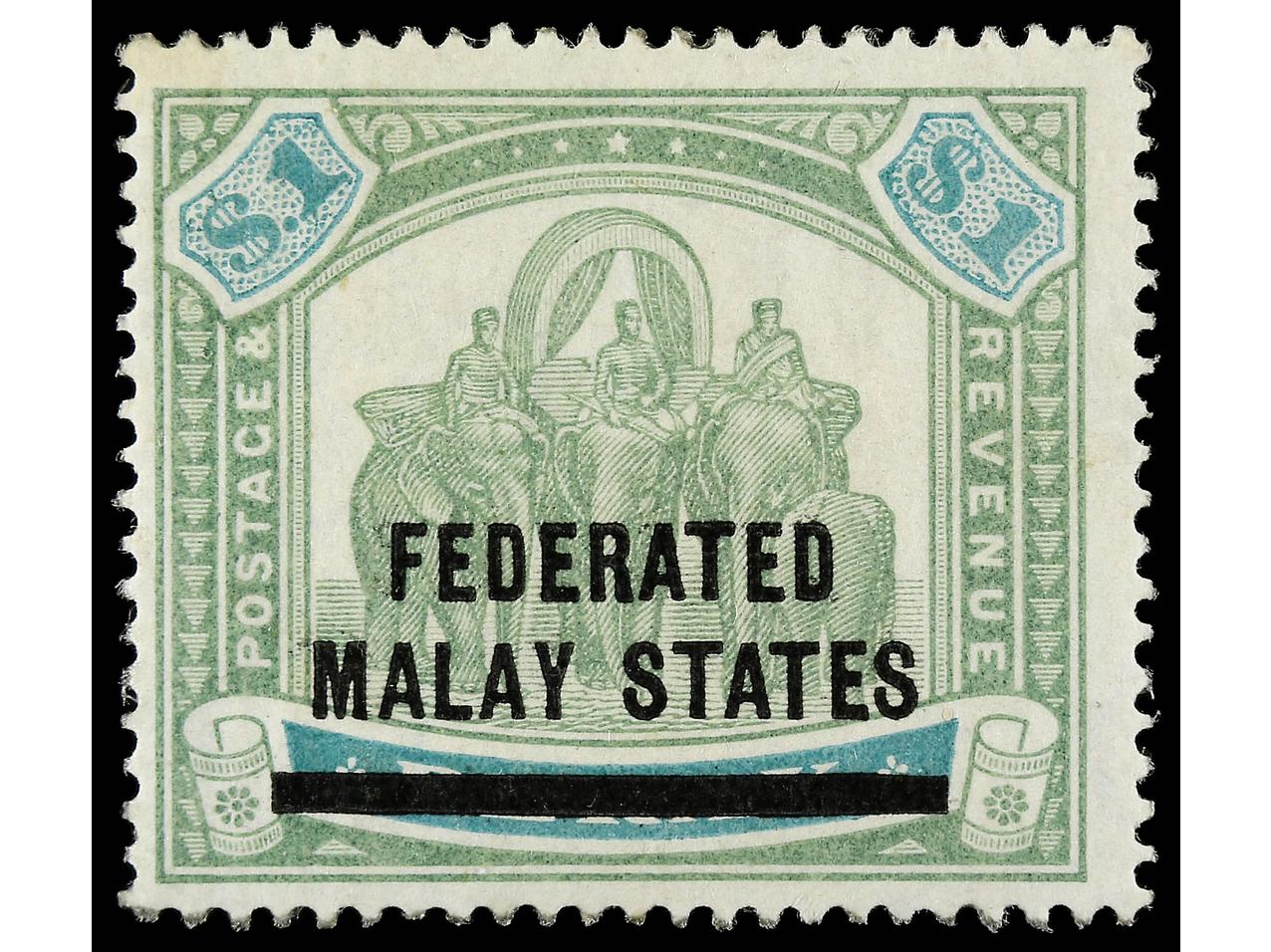 Lot 1021 - british colonies malaysia -  Soler Y Llach Stamps and Postal History of Spain, featuring China, Colombia – Prephilatelic Spanish period –, British Colonies, Japan, Portugal and Switzerland