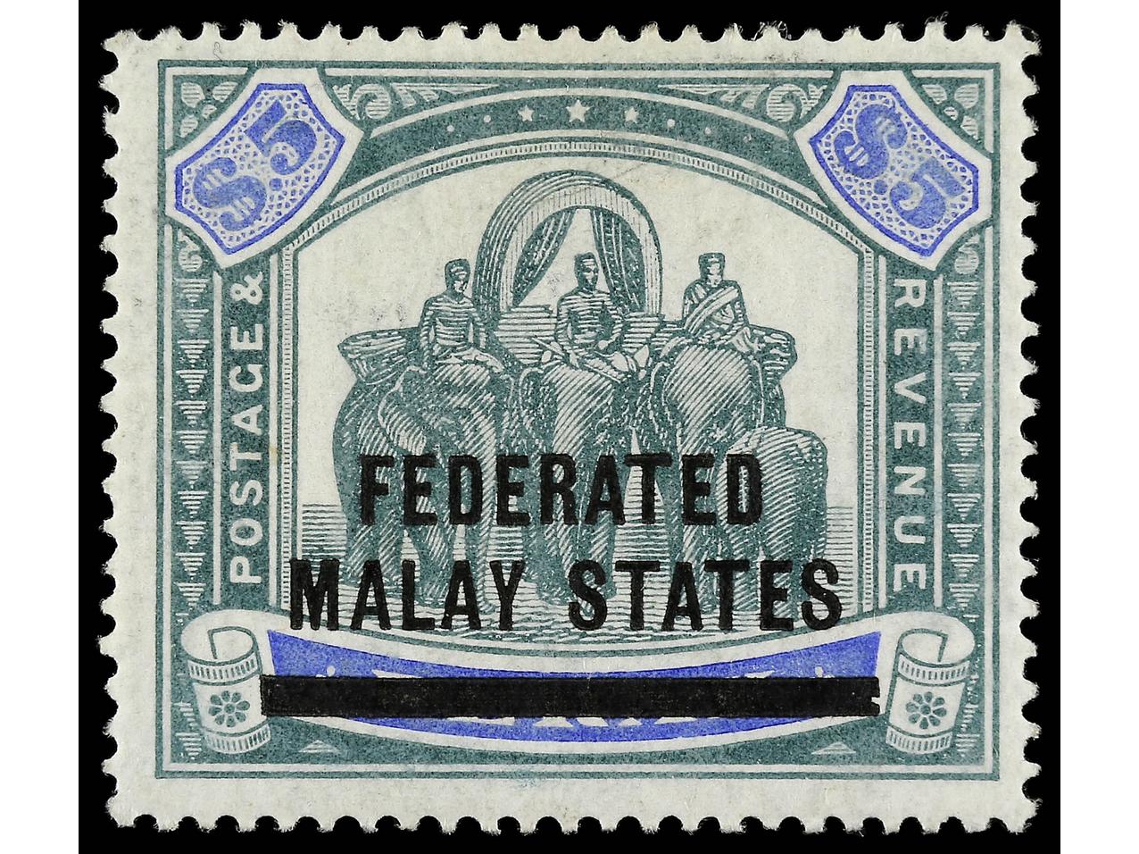 Lot 1022 - british colonies malaysia -  Soler Y Llach Stamps and Postal History of Spain, featuring China, Colombia – Prephilatelic Spanish period –, British Colonies, Japan, Portugal and Switzerland