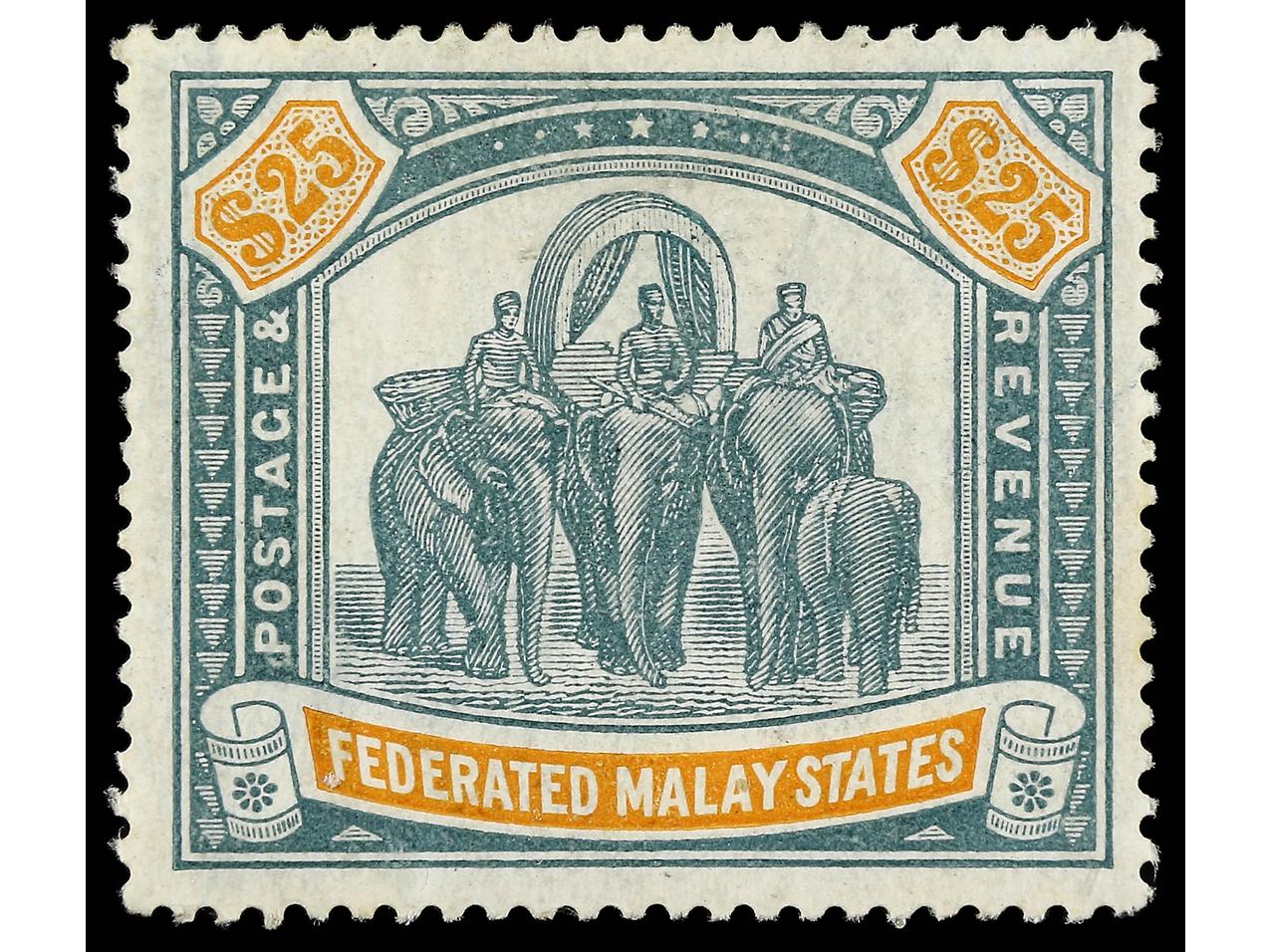Lot 1023 - british colonies malaysia -  Soler Y Llach Stamps and Postal History of Spain, featuring China, Colombia – Prephilatelic Spanish period –, British Colonies, Japan, Portugal and Switzerland