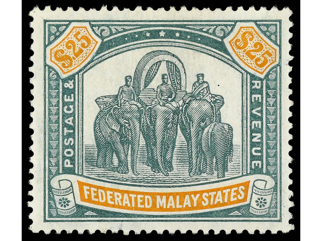 Lot 1024 - british colonies malaysia -  Soler Y Llach Stamps and Postal History of Spain, featuring China, Colombia – Prephilatelic Spanish period –, British Colonies, Japan, Portugal and Switzerland